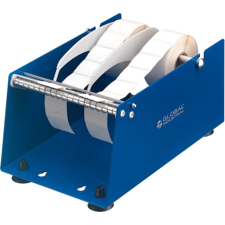 Global Industrial Manual Label Dispenser For Up To 6W Labels, Table or Wall Mount 412614